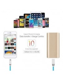 azul cable de datos USB 2.4A diamante de Apple Andrews combinado de aleación de zinc - Envío Gratuito