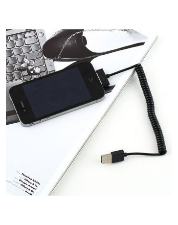USB al adaptador 30 - pin conector para Base Dock a USB cable para iPhone 4 4G - Negro - Envío Gratuito