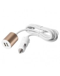 Cargador dual del coche del USB (OFS-052)-Dorado - Envío Gratuito