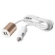 Cargador dual del coche del USB (OFS-052)-Dorado - Envío Gratuito