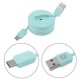 cable de carga retractable creativa línea telefónica de tipo C-Verde - Envío Gratuito
