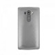 Cargador Caso De Cuero De La Cubierta + Qi Wireless Pad Cargador Para LG G4-Gris - Envío Gratuito