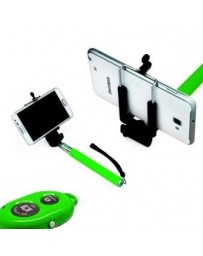 Monopod Brazo para Selfies con Control Disparador Bluetooth - Verde - Envío Gratuito