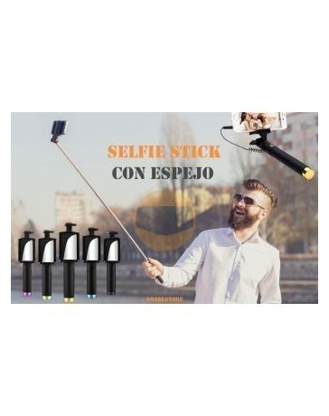 Palo Selfie Stick Monopod con Espejo - Multicolor - Envío Gratuito