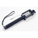 Bastón Monopod Selfie Stick Con Botón Disparador en Mango Plegable Todo en Uno - Negro - Envío Gratuito