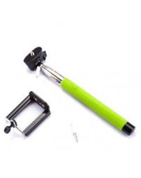 Selfie palillo de mano Monopod obturador incorporado + titular de montaje para Smartphone-Verde - Envío Gratuito