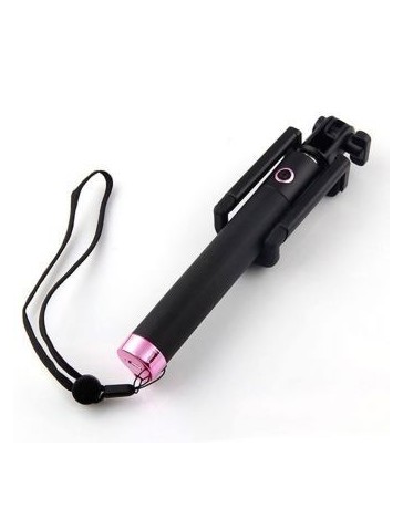 Mini lujo selfie palillo Monopod para Smartphone-negro Rosado - Envío Gratuito