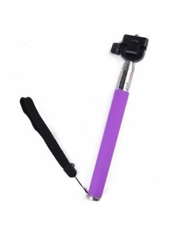 Monopod Extendable Hand Held Camera DV Camcorder Video Holder Self Photo Travel-Morado - Envío Gratuito