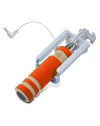 Mini extensible Esponja de mano Fold Autorretrato selfie palillo Holder Monopod para Smartphone-naranja - Envío Gratuito