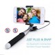 Mpow Palito De Selfie Extensible Portátil Para Cámaras Y Movíl Con Cable 3.5 Mm Jack - Envío Gratuito