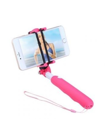 NOOSY BR09 selfie palillo Extendable Bluetooth 3.0 Wireless Selfie Stick Monopod Rosado. - Envío Gratuito