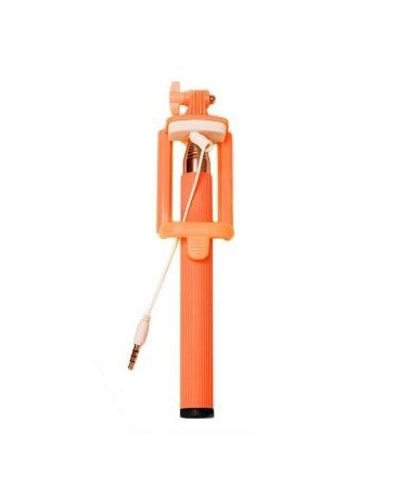 Mini plegable del palillo del trípode de Monopod para el smartphone-naranja - Envío Gratuito