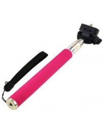 Selfie palillo de mano Monopod obturador incorporado + titular de montaje para Smartphone-Rosado - Envío Gratuito