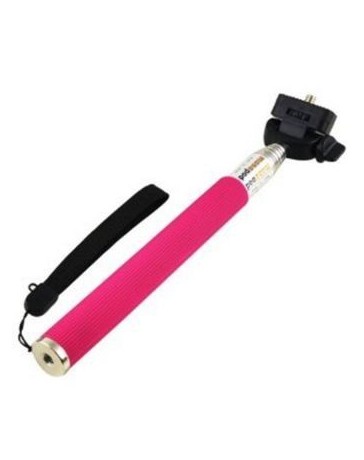 Selfie palillo de mano Monopod obturador incorporado + titular de montaje para Smartphone-Rosado - Envío Gratuito