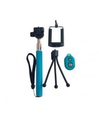 Bastón Selfie Monopod ORO-090 con Control Bluetooth y Tripie, Compatible con Ios y Android-Multicolor - Envío Gratuito