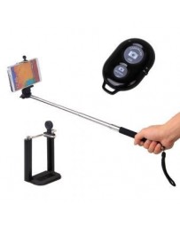 Bastón Monopod Selfie Stick Con Control Bluetooth - Negro - Envío Gratuito