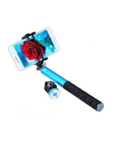 NOOSY BR0802 selfie palillo Extendable Bluetooth 3.0 Pro Wireless Selfie Stick Monopod Azul. - Envío Gratuito