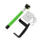 Z07-5 Kjstar Palo extensible bluetooth portátil antideslizante universal para selfie con disparador integrado-Verde - Envío Grat