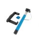 Extensible Telescópico Palo Selfie Stick con Cable para Android iPhone Samsung-Azul - Envío Gratuito