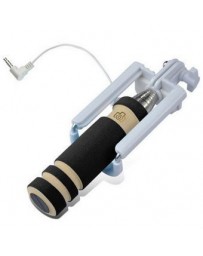 Mini plegable selfie stick de mano auto monopod para xiaomi iphone 6 plus 5 5s 4s huawei samsung andriod-Negro - Envío Gratuito