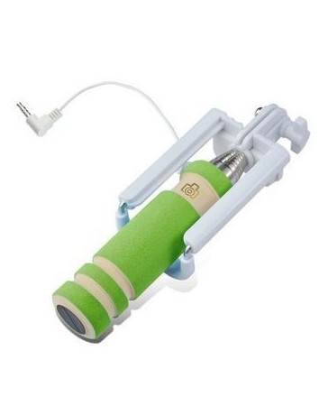 Mini plegable selfie stick de mano auto monopod para xiaomi iphone 6 plus 5 5s 4s huawei samsung andriod-Verde - Envío Gratuito