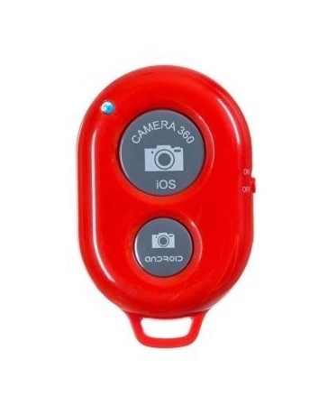 Obturador de la cámara del control remoto de Bluetooth para el iphone Samsung ios androide - rojo - Envío Gratuito