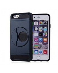 ranura del sostenedor de la tarjeta de crédito que lleva la caja protectora para el iPhone 6  6S (azul marino) - Envío Gratuito