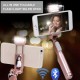 Selfie stick OEM control de Bluetooth LED Flash Light para Samsung iPhone oro rosa - Envío Gratuito