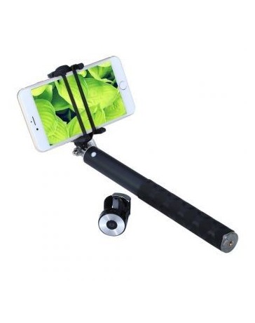 NOOSY BR0802 selfie palillo Extendable Bluetooth 3.0 Pro Wireless Selfie Stick Monopod Negro. - Envío Gratuito