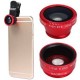 LIEQI LQ-011 3 in 1 180 Degree Fisheye Macro 0.65X Wide Angle Clip-on Lens - Envío Gratuito