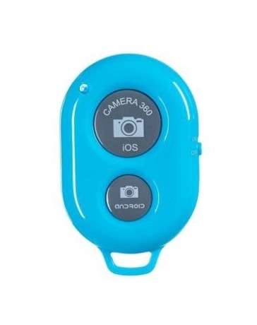 Obturador de la cámara del control remoto de Bluetooth para el iphone Samsung ios androide - azul - Envío Gratuito