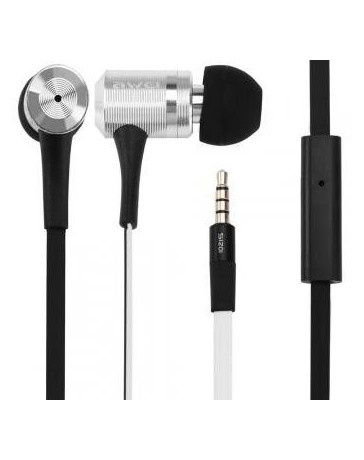 Awei ES - Aislamiento 120i ruido en la oreja los auriculares con 1.2 m de cable de micrófono de plata. - Envío Gratuito