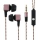 Auriculares del oído, auriculares con micrófono carcasa de aluminio para los teléfonos inteligentes - Envío Gratuito