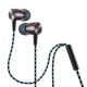 Audífonos Plextone X41M 3.5mm Plug In-Ear Headphone Azul Gris - Envío Gratuito