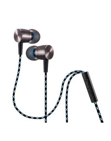 Audífonos Plextone X41M 3.5mm Plug In-Ear Headphone Azul Gris - Envío Gratuito