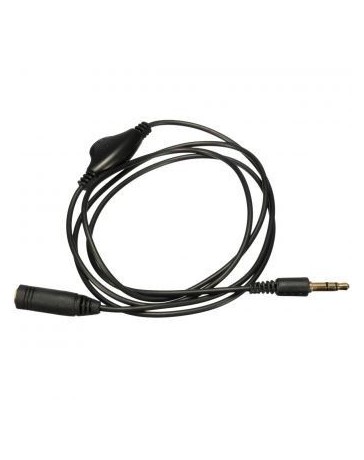3.5mm Macho a Hembra Auriculares Cable Extensión Control De Volumen Auricular 1M - Envío Gratuito
