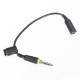 Jack cubierta auriculares estéreo para auriculares Adaptador de cable para el iPhone 5 - Envío Gratuito
