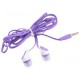 fideos auriculares en la oreja los auriculares con cable TPE y Silicone Earcap (púrpura, 1,2 m) - Envío Gratuito