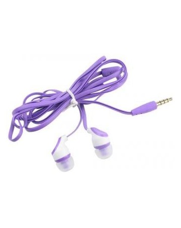 fideos auriculares en la oreja los auriculares con cable TPE y Silicone Earcap (púrpura, 1,2 m) - Envío Gratuito