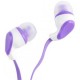 fideos auriculares en la oreja los auriculares con cable TPE y Silicone Earcap (púrpura, 1,2 m) - Envío Gratuito