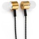 FTX - 801 1.2M estéreo en la oreja los auriculares con 3.5mm buena calidad de sonido (Oro) - Envío Gratuito