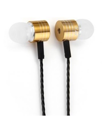 FTX - 801 1.2M estéreo en la oreja los auriculares con 3.5mm buena calidad de sonido (Oro) - Envío Gratuito