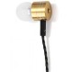 FTX - 801 1.2M estéreo en la oreja los auriculares con 3.5mm buena calidad de sonido (Oro) - Envío Gratuito