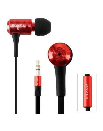 ES100M Super Bass auriculares en la oreja con 1,2 m de cable para PC Tablet Smartphone (rojo) - Envío Gratuito
