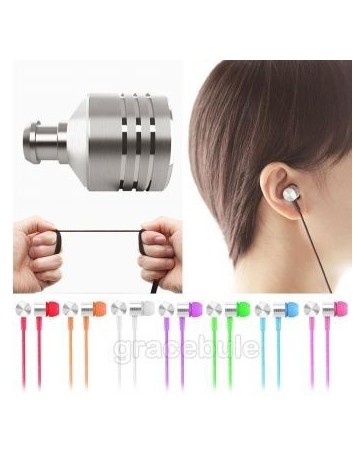 Audífonos 1.2 m Micrófono Auriculares Stereo In-Ear para Música Móvil Mp345 para Samsung iphone HTC - Envío Gratuito