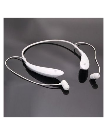 Función HV-801 Cuello-hang Estilo V4.0 deportes de Bluetooth Auriculares con manos libres Blanca - Envío Gratuito