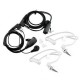 Duola Aire acústico encubierta tubo auricular Auricular PTT para Radio Motorola 2 PIN - Envío Gratuito