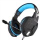 auriculares con micrófono se enciende  LED para PC Gamer (Negro + azul) - Envío Gratuito