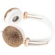 GLO Auriculares Artificial Crystal Rhinestone Earphones with Anti-noise Music-Dorado - Envío Gratuito