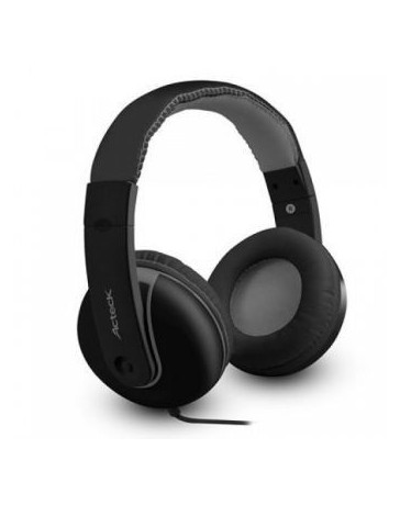 ACTECK AUDIFONOS HD-600 OVER-EAR CON MICROFONO BLANDO AC-02010 - Envío Gratuito